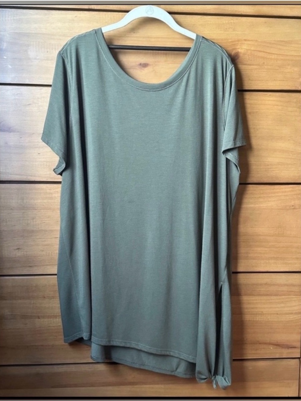 NWOT! Old Navy Green Mixed Media Crew Neck T-Shirt | 3X - Picture 1 of 8